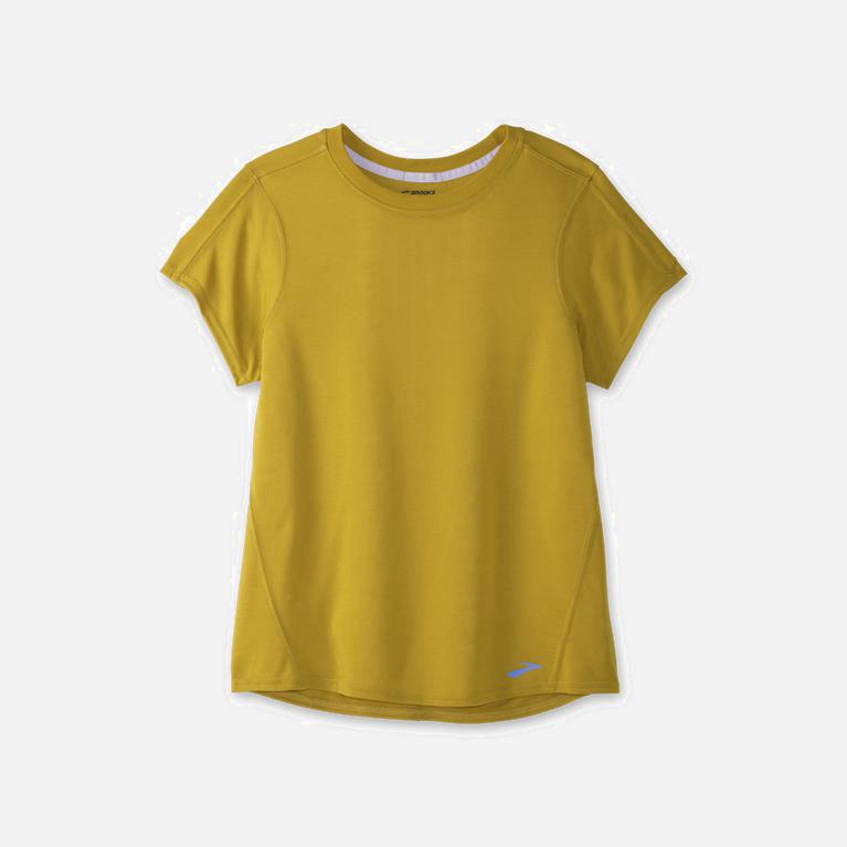 Brooks Distance Australia - Women's Short Sleeve Running Shirt - Golden Hour (056329-NZI)